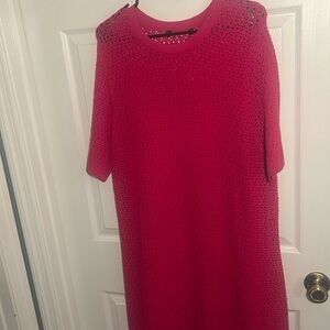 Banana Republic Knee Length Crochet Lined Dress